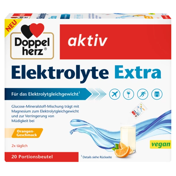 Illustration of the product packaging Doppelherz aktiv Electroliți Extra front view